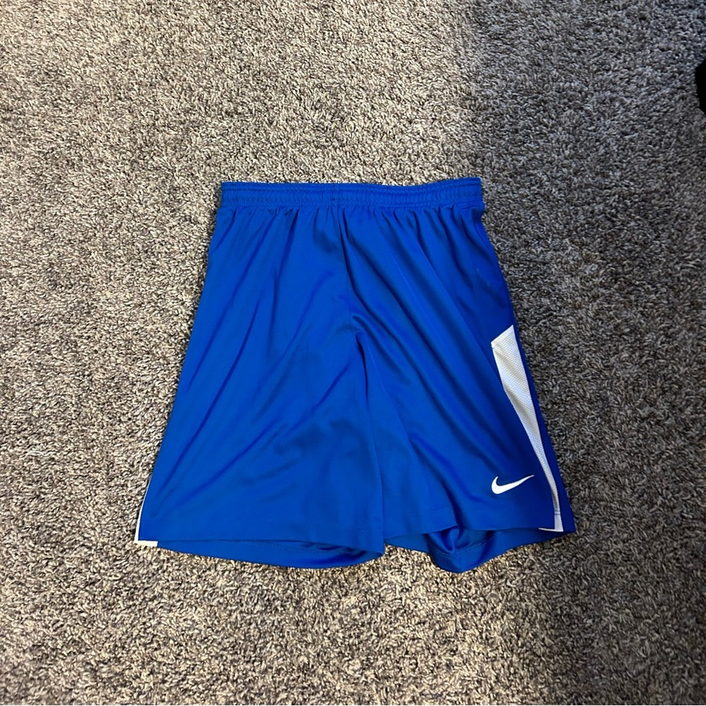 Blue Nike Soccer Shorts